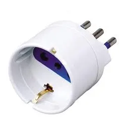 Adattatore spina 16A presa Schuko Bianco