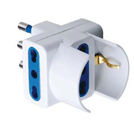 Adattatore Triplo Schuko Spina 2P+T Presa 2P+T 16A 