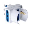 Adattatore Triplo Schuko Spina 2P+T Presa 2P+T 16A 