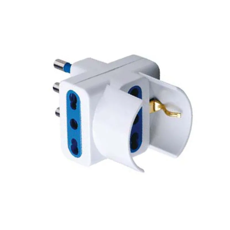 Adattatore Triplo Schuko Spina 2P+T Presa 2P+T 16A 
