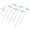 Fascette Fermacavi 100x2,5mm con Targhetta 25x8mm 100 pz Bianco