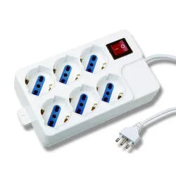 Multipresa 6 Posti Italiana Bipasso / Schuko Angolata