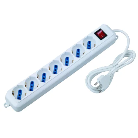 Multipresa 7 Posti Italiana Bipasso / Schuko