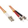 Cavo Fibra Ottica ST/LC 50/125 Multimodale 1 m OM2