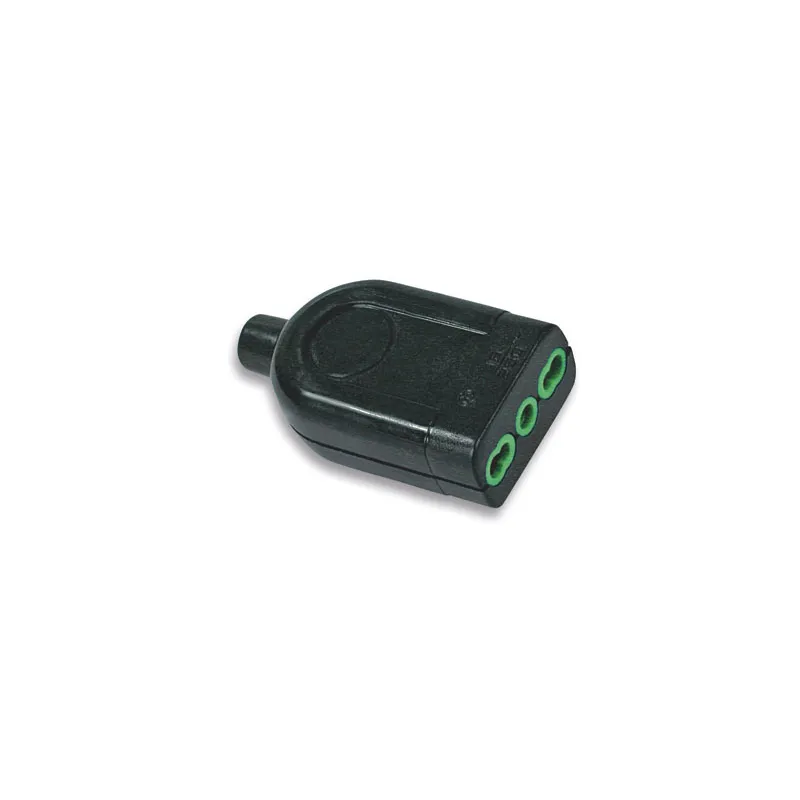 Presa 2P+T 16A Bipasso Nero