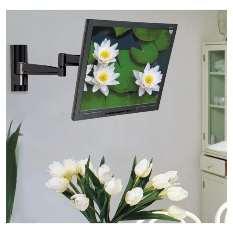 Supporto a Muro per TV LED LCD 13 - 37'' Inclinabile 3 Snodi Nero