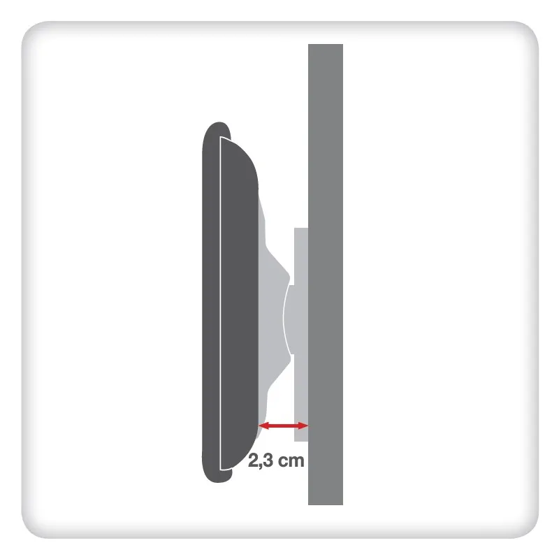 Supporto a Muro Fisso Ultra Slim per TV LED LCD 32-55'' Nero