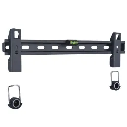 Staffa Muro Fissa Slim con Distanziali TV LED LCD 40-65'' Nero