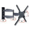 Supporto a Muro Ultra Slim per TV LED LCD 23-55'' Full Motion Nero