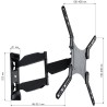 Supporto a Muro Ultra Slim per TV LED LCD 23-55'' Full Motion Nero