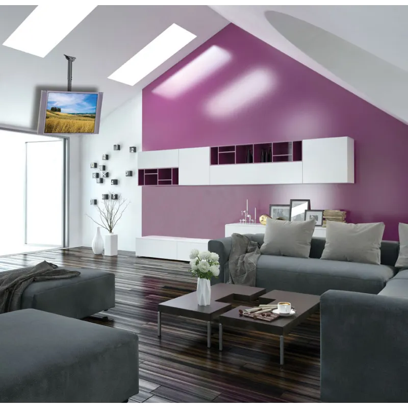 Supporto Telescopico Lungo a Soffitto per TV LED LCD 37-70''