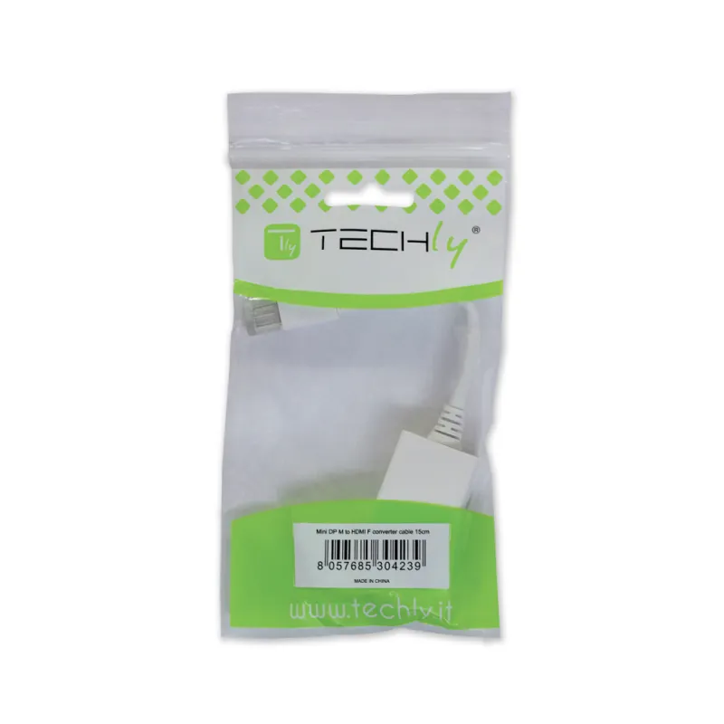 Adattatore DisplayPort 1.2 Maschio / DVI Femmina 15cm Bianco