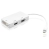 Adattatore 3 in 1 Mini DisplayPort 1.2 (Thunderbolt) a HDMI/DVI/VGA