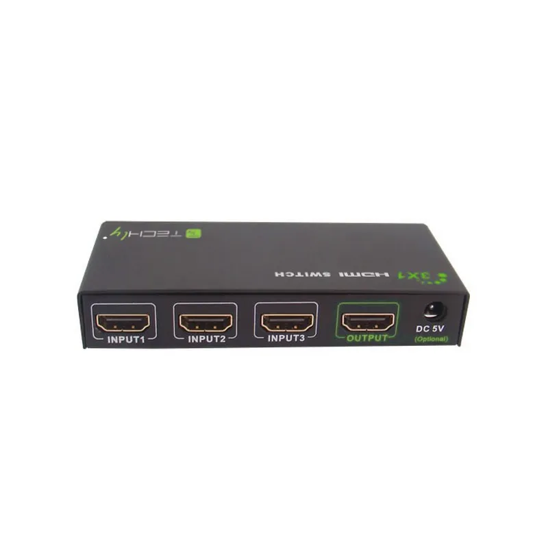 Switch HDMI 3 IN 1 OUT con Telecomando 4K UHD 3D