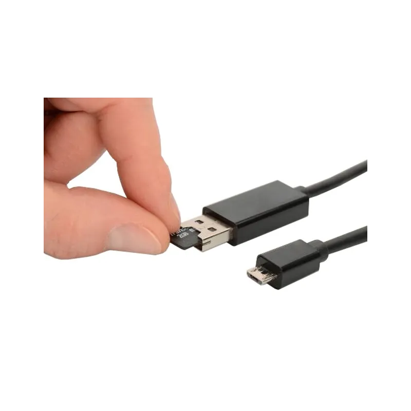 Cavo OTG per Trasmissione dati e Ricarica USB 2.0 con Slot Micro SD