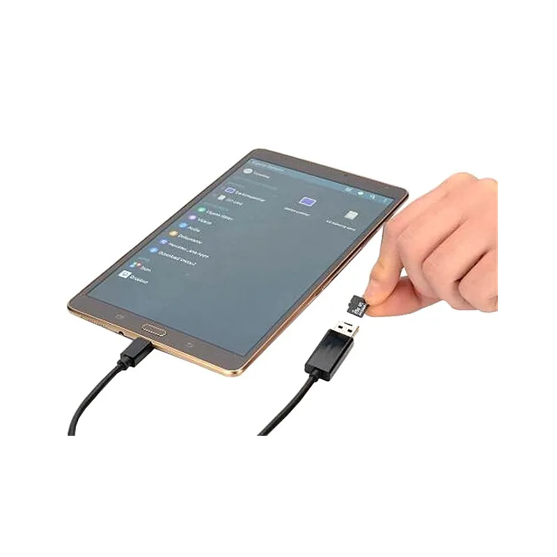 Cavo OTG per Trasmissione dati e Ricarica USB 2.0 con Slot Micro SD