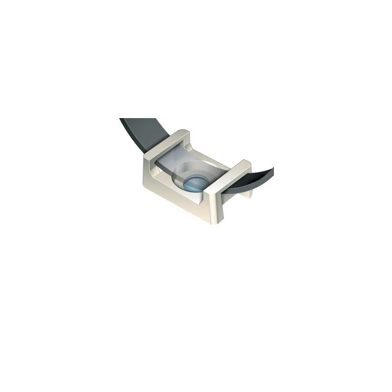 Base a Sella 15.2x9.4x6.8 mm per Fascette 100 Pz Beige