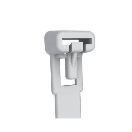 Fascette Fermacavi con Linguetta 150x7,6mm in Nylon 100pz Bianco
