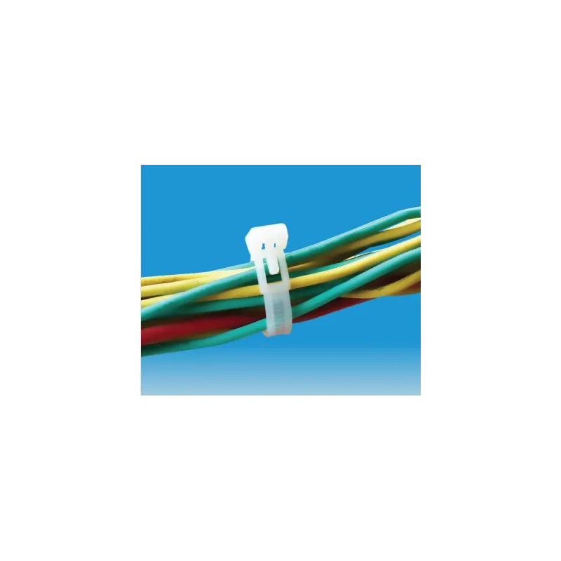 Fascette Fermacavi con Linguetta 150x7,6mm in Nylon 100pz Bianco