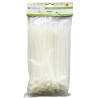 Fascette Fermacavi con Linguetta 200x7,6mm in Nylon 100pz Bianco