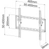 Supporto a Muro Inclinabile per TV LED LCD 23-55'' Nero