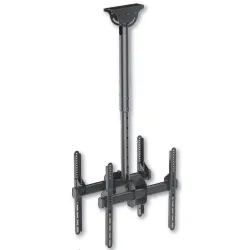 Supporto Telescopico Universale a Soffitto per 2 TV LED LCD 32-55''