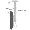 Supporto Telescopico Universale a Soffitto per 2 TV LED LCD 32-55''