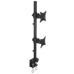 Supporto da Scrivania per 2 Monitor 13-27'' con Morsetto