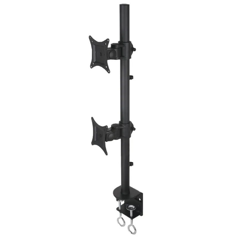 Supporto da Scrivania per 2 Monitor 13-27'' con Morsetto