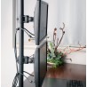 Supporto da Scrivania per 2 Monitor 13-27'' con Morsetto