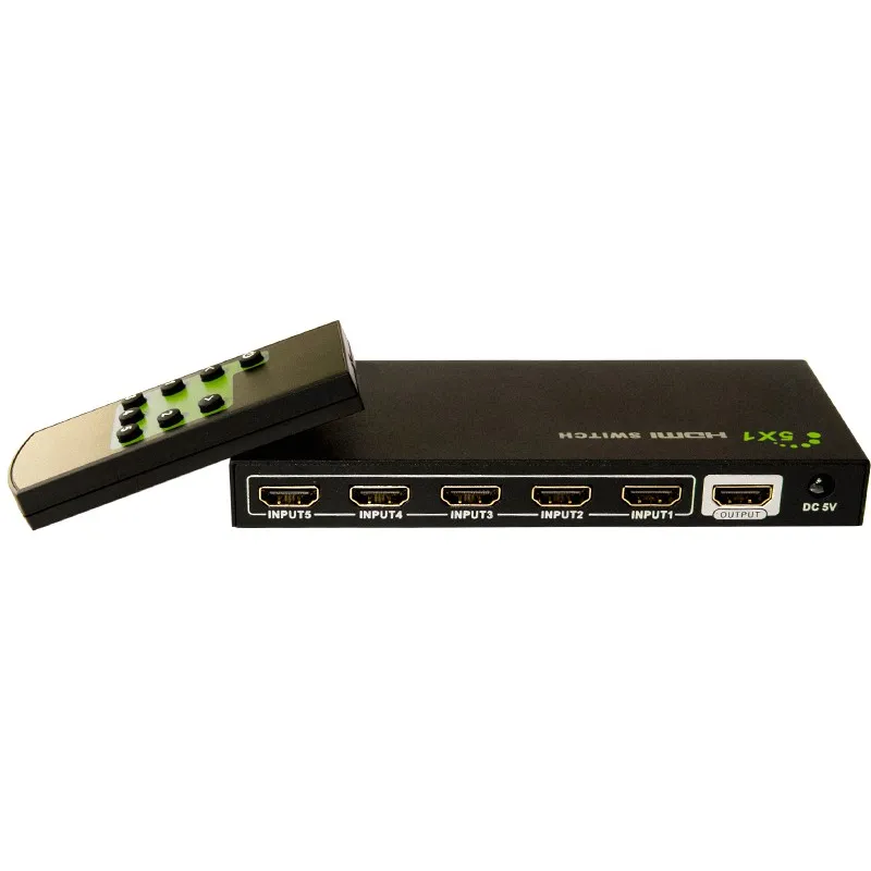 Switch HDMI 5 IN 1 OUT con Telecomando 4K UHD 3D