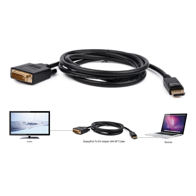 Cavo Monitor DisplayPort 1.2 a DVI 1m