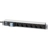 Multipresa per rack 19'' 6 posti con magnetotermico Cavo 3m