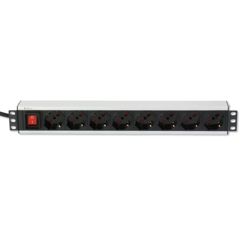 Multipresa per rack 19'' 8 posti con interruttore Cavo 3m
