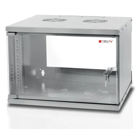 Armadio Rack 19'' a Muro 6U prof. 320 Grigio Assemblato
