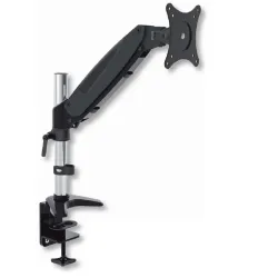 Supporto Tubolare a Gas da Scrivania per Monitor 15-27'' 360mm Nero
