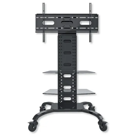 Supporto a Pavimento con 2 Mensole Trolley TV LCD/LED/Plasma 32-70''