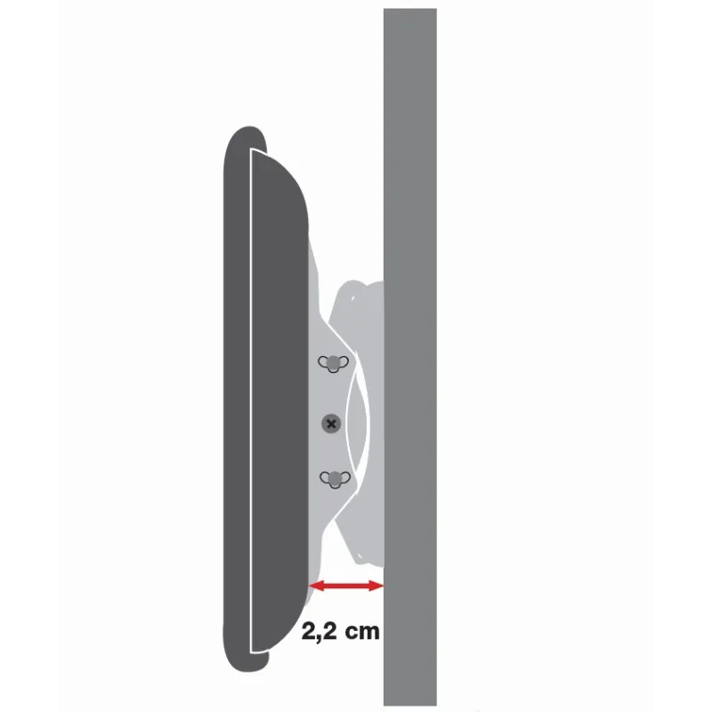 Supporto a Muro per TV LED LCD 42-80'' Ultra Slim fisso H400mm