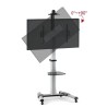 Supporto a Pavimento con una Mensola Trolley TV LCD/LED/Plasma 37-70''
