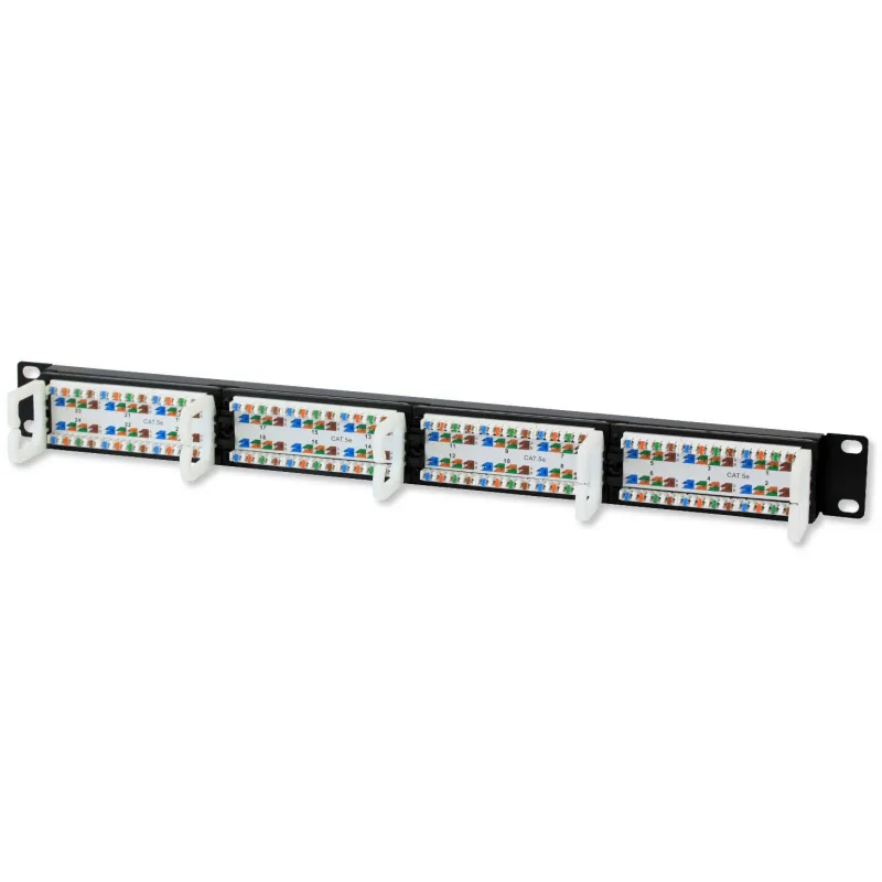 Pannello Patch UTP 24 Posti RJ45 Cat.5E Techly