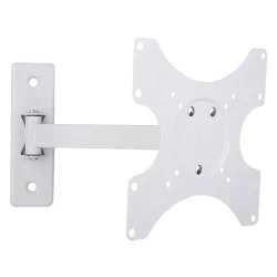 Supporto a muro per TV LED LCD 19 - 37'' inclinabile 2 snodi bianco