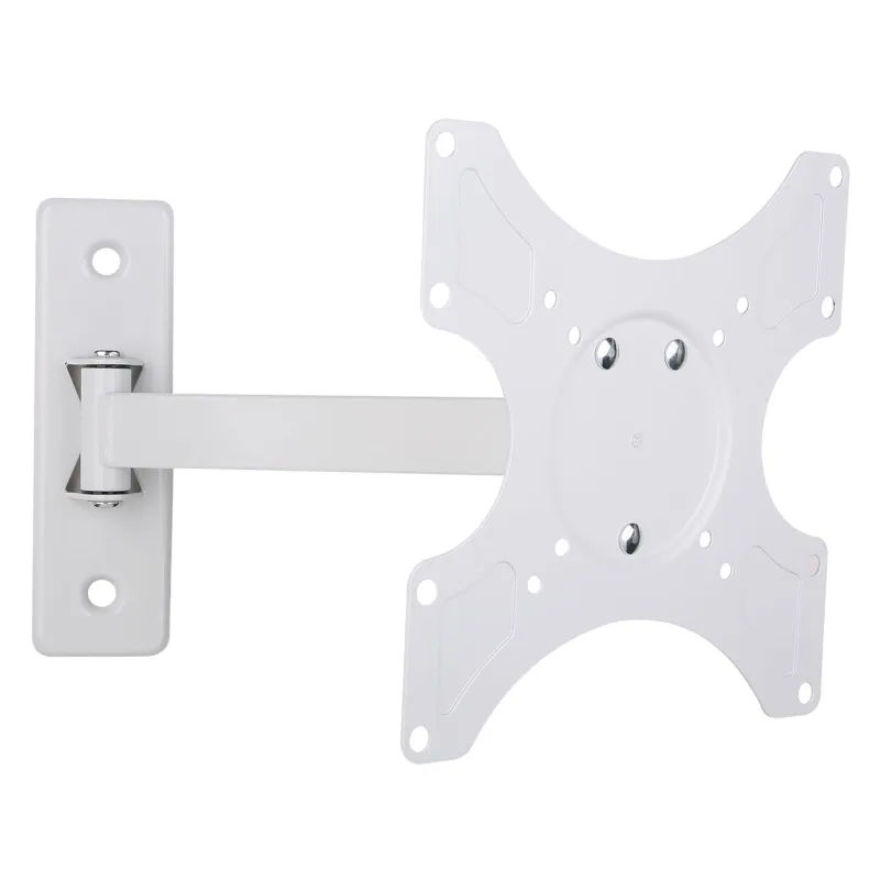 Supporto a muro per TV LED LCD 19 - 37'' inclinabile 2 snodi bianco
