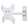 Supporto a muro per TV LED LCD 19 - 37'' inclinabile 2 snodi bianco