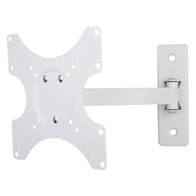 Supporto a muro per TV LED LCD 19 - 37'' inclinabile 2 snodi bianco