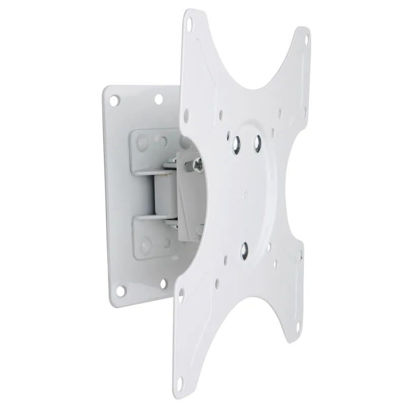 Supporto a muro per TV LED LCD 19 - 37'' inclinabile 1 snodo Bianco