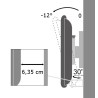 Supporto a muro per TV LED LCD 19 - 37'' inclinabile 1 snodo Bianco