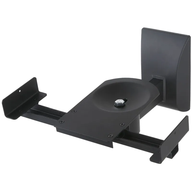 Coppia Staffe Speakers a Parete fino a 25kg Nero
