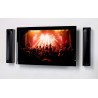 Coppia Staffe Speakers a Parete fino a 25kg Nero