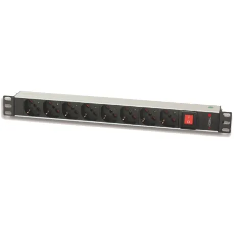 Multipresa 8 Posti da Rack 19'' Connettore C14 con Interruttore 1 HE