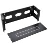 Staffa di Montaggio da Muro 19'' Easyline 4U con 3 Fori Nero